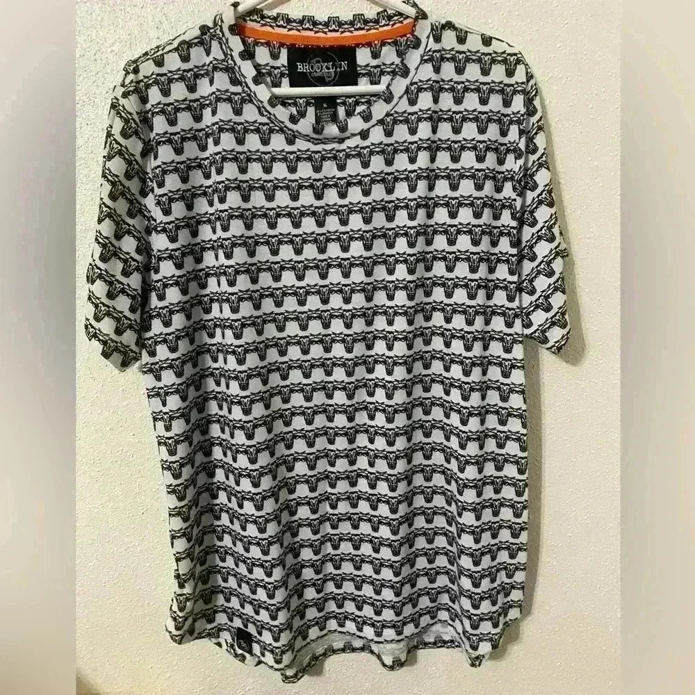 Brooklyn Standard Men’s Barbed Wire Bull Head Super Soft T-Shirt Size XL